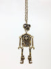 Custom Cast Brass Robot Pendant by LA Artist and Designer Dax Savage.