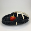 A Custom Deer Antler Basket in black handmade by Los Angeles Artist Dax Savage.