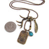 Custom Designer Restless Native Necklace in Rock Star Brass by Dax Savage Jewelry