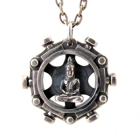 Spinning Buddha - silver