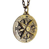 Custom Designer Compass Necklace in Brass by Dax Savage Jewelry.
