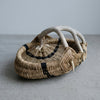 Custom Deer Antler Basket A34 - natural/blkstrp/medium