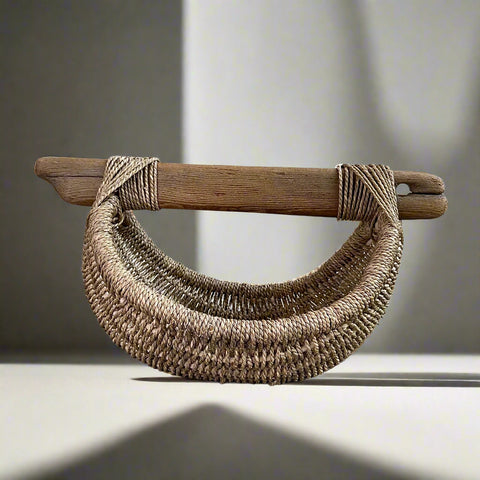 Custom Driftwood Basket A23 - natural/medium
