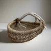 Custom handmade shed deer antler basket in natural by LA based artist, Dax Savage.