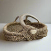 Custom handmade shed deer antler basket in natural by LA based artist, Dax Savage.