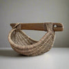 Custom Driftwood Handle Basket in Natural color is Handmade by Los Angeles based Artist, Dax Savage.