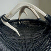 Custom shed deer antler basket in black handmade by LA based artist, Dax Savage.