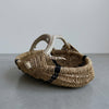 Custom Deer Antler Basket A34 - natural/blkstrp/medium