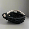 Custom shed deer antler basket in black handmade by LA based artist, Dax Savage.