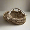 Custom handmade shed deer antler basket in natural by LA based artist, Dax Savage.