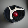 Custom shed deer antler basket in black handmade by LA based artist, Dax Savage.