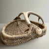 Custom handmade shed deer antler basket in natural by LA based artist, Dax Savage.