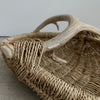 Custom, handmade, shed deer antler basket in natural color by LA Artist, Dax Savage.
