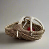Custom handmade shed deer antler basket in natural by LA based artist, Dax Savage.
