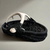 Custom shed deer antler basket in black handmade by LA based artist, Dax Savage.