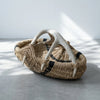 Custom Deer Antler Basket A34 - natural/blkstrp/medium