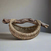 Custom Driftwood Handle Basket in natural color is Handmade by Los Angeles based Artist, Dax Savage.