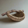 Custom Driftwood Handle Basket in natural color is Handmade by Los Angeles based Artist, Dax Savage.