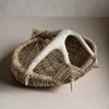Custom handmade shed deer antler basket in natural by LA based artist, Dax Savage.