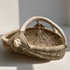 Custom handmade shed deer antler basket in natural by LA based artist, Dax Savage.