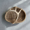 Custom, handmade, shed deer antler basket in natural color by LA Artist, Dax Savage.