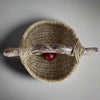 Custom Driftwood Handle Basket in natural color is Handmade by Los Angeles based Artist, Dax Savage.