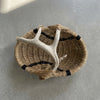 Custom Deer Antler Basket A34 - natural/blkstrp/medium