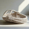 Custom shed deer antler basket in bone-white handmade by LA based artist, Dax Savage.