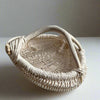 Custom shed deer antler basket in bone-white handmade by LA based artist, Dax Savage.