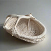 Custom shed deer antler basket in bone-white handmade by LA based artist, Dax Savage.