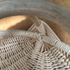 Custom shed deer antler basket in bone-white handmade by LA based artist, Dax Savage.