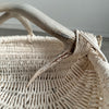 Custom shed deer antler basket in bone-white handmade by LA based artist, Dax Savage.