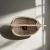 Custom Driftwood Handle Basket in Natural color is Handmade by Los Angeles based Artist, Dax Savage.