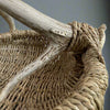 Custom handmade shed deer antler basket in natural by LA based artist, Dax Savage.