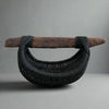 Custom Driftwood Handle Basket in black is Handmade by Los Angeles based Artist, Dax Savage.