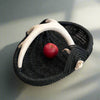 Custom shed deer antler basket in black handmade by LA based artist, Dax Savage.