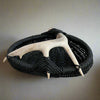 Custom shed deer antler basket in black handmade by LA based artist, Dax Savage.
