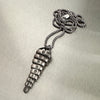 Snake Rattle Pendant Necklace in Sterling Silver by LA based artist, Dax Savage.