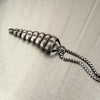 Snake Rattle Pendant Necklace in Sterling Silver by LA based artist, Dax Savage.