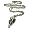 Custom Designer Bird Skull in Rock Star Sterling Silver by Dax Savage Jewelry.