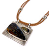 Custom Necklace of Namibian Pietersite and Sterling Silver Handmade by LA based Artist, Dax Savage Jewelry.