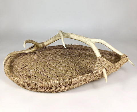 Custom Elk Antler Basket A10 - natural