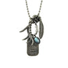 Custom Designer Restless Native Necklace in Rock Star Sterling Silver by Dax Savage Jewelry