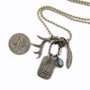 Custom Designer Restless Native Necklace in Rock Star Sterling Silver by Dax Savage Jewelry