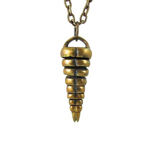 Custom Designer Rattle Snake Rattle in Rock Star Brass by Dax Savage Jewelry