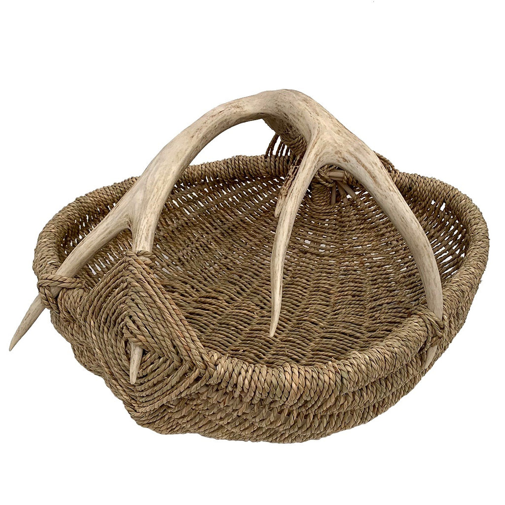 Basket Rack Deer DAXSAVAGE.COM - Custom Antler Basket A18 - Natural/XL